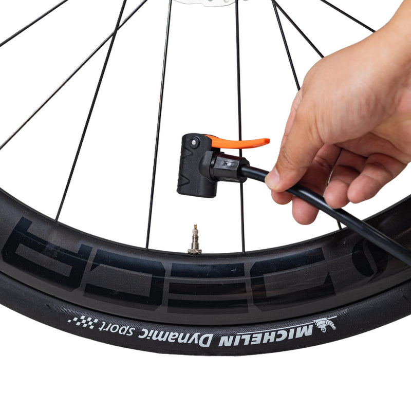 Load image into Gallery viewer, Upten Bicycle Floor Air Pump  with Gauge 160 Psi Stand Foot Bike Pumps 042