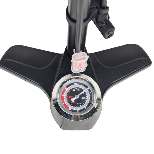 Upten Bicycle Aluminum Floor Air Pump  with Gauge 200Psi Deluxe Stand Bike Pumps P29B