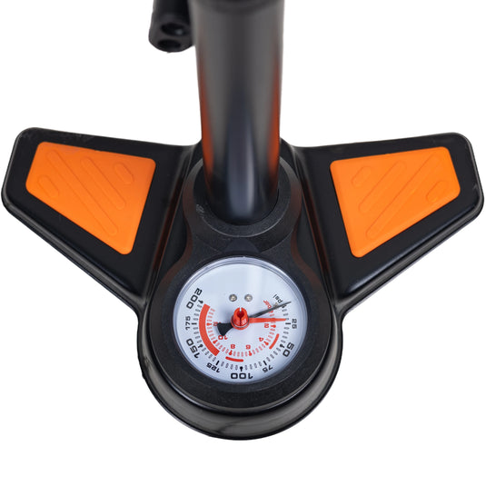 Upten Bicycle Floor Air Pump  with Gauge 160 Psi Stand Foot Bike Pumps 042