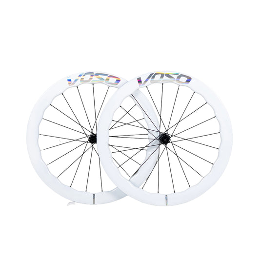 SCOM VOSO Lite Undulating Carbon Wheels Pearl White