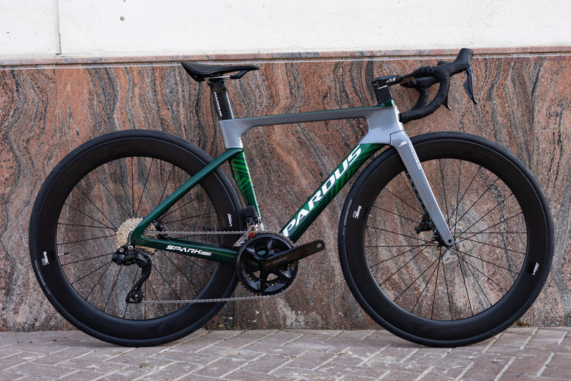 Load image into Gallery viewer, Pardus Spark EVO 105 Di2 Carbon Road Bike Green XS Clearance