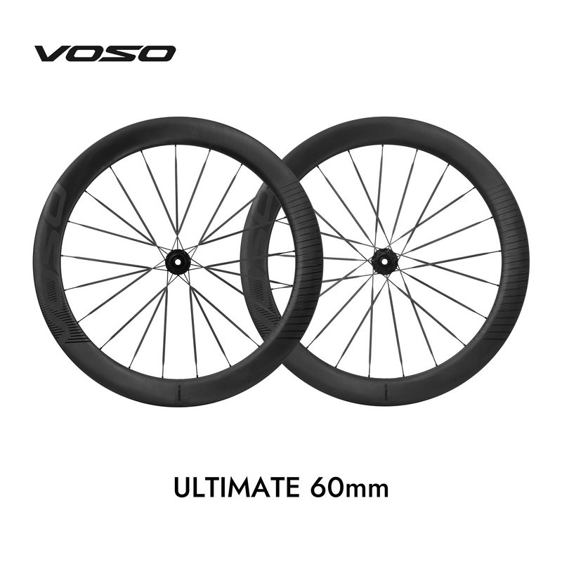 Load image into Gallery viewer, SCOM VOSO Lite Ultimate 50+ Carbon Spoke Road Bike Disc Brake Wheelset