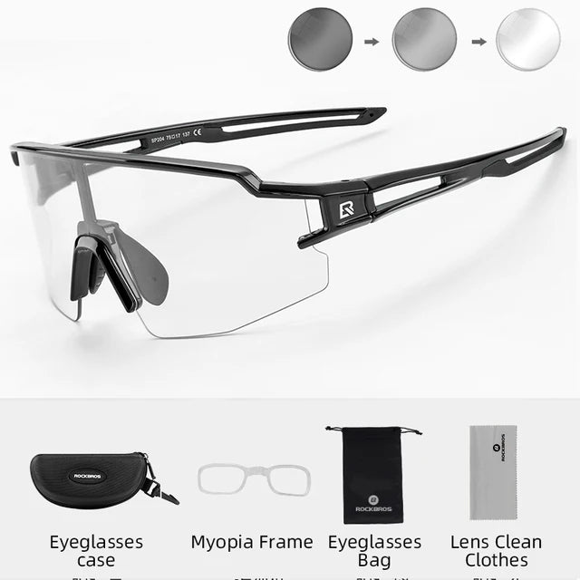 Load image into Gallery viewer, ROCKBROS Photochromic Sports Cycling Sunglasses 1017