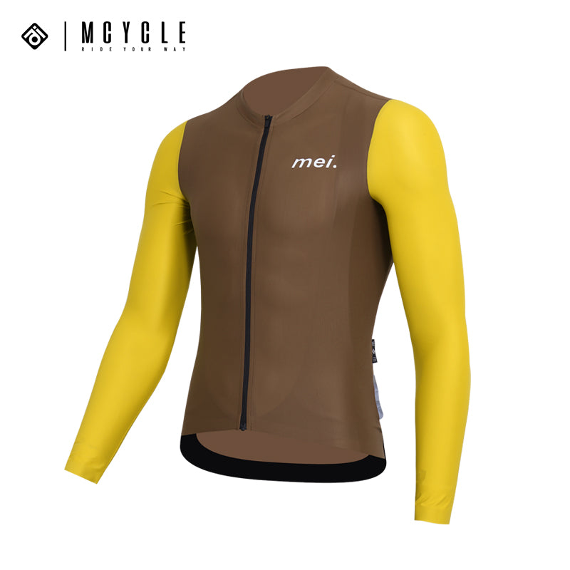 Load image into Gallery viewer, Mcycle Man Contrast Color Long Sleeve Cycling Jersey MY249