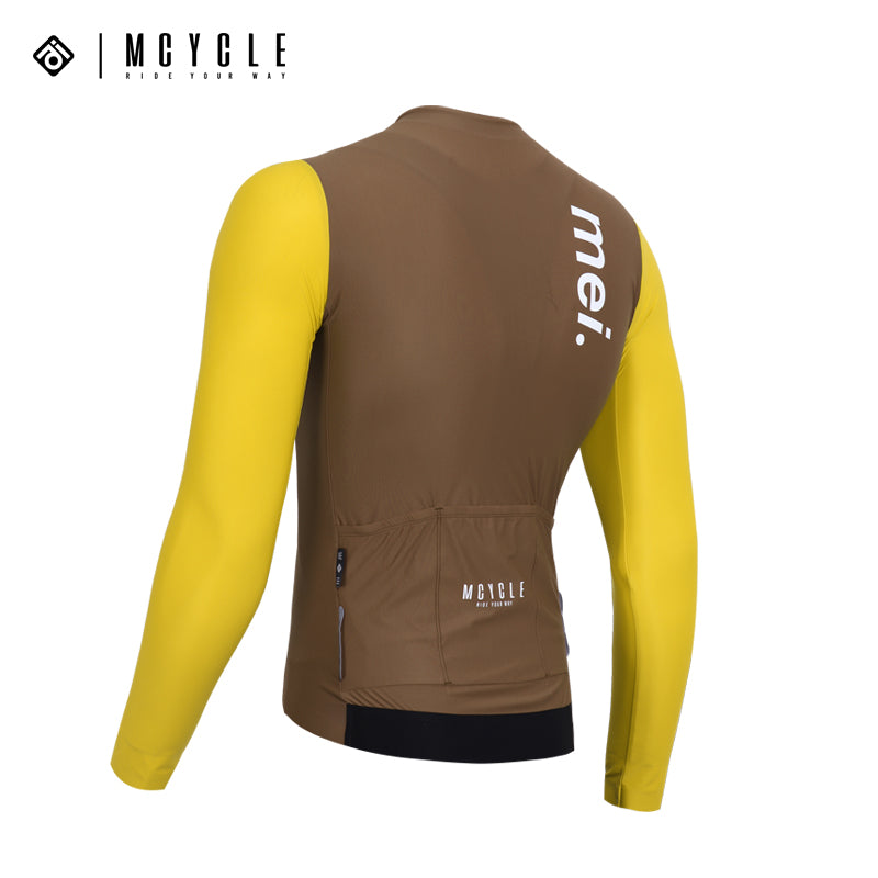 Load image into Gallery viewer, Mcycle Man Contrast Color Long Sleeve Cycling Jersey MY249