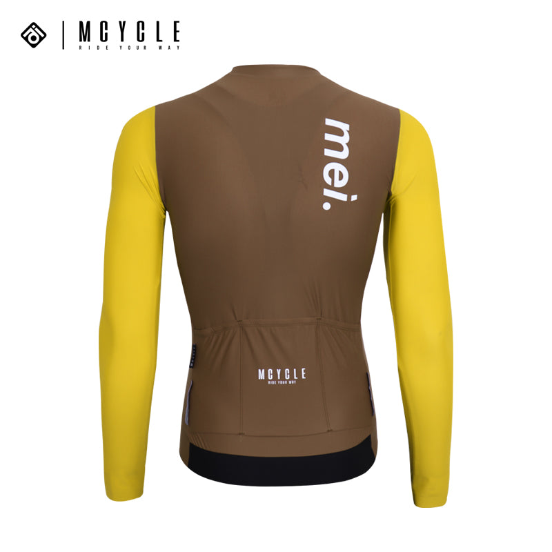 Load image into Gallery viewer, Mcycle Man Contrast Color Long Sleeve Cycling Jersey MY249