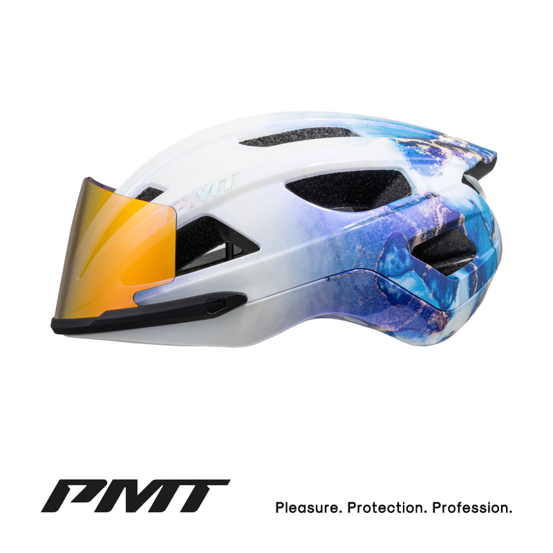 Load image into Gallery viewer, PMT Golf 3 Cycling Helmet with Magnetic Photochromic Sunglasses