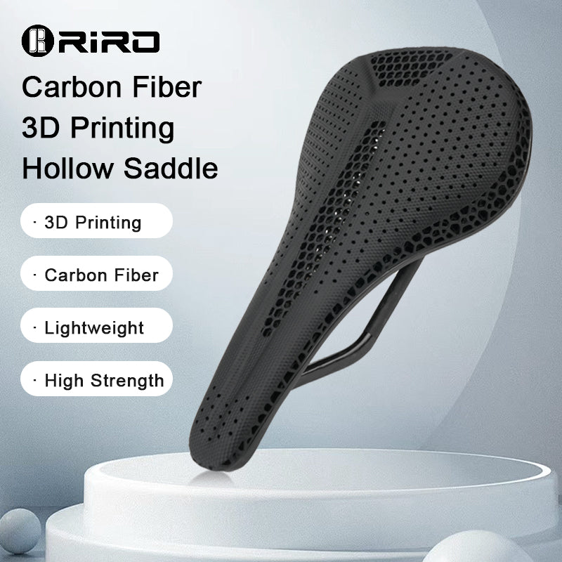 Load image into Gallery viewer, Riro Carbon Fiber Saddle 3D Printing Cycling Seat X18