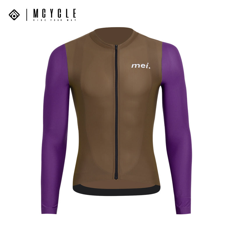 Load image into Gallery viewer, Mcycle Man Contrast Color Long Sleeve Cycling Jersey MY249