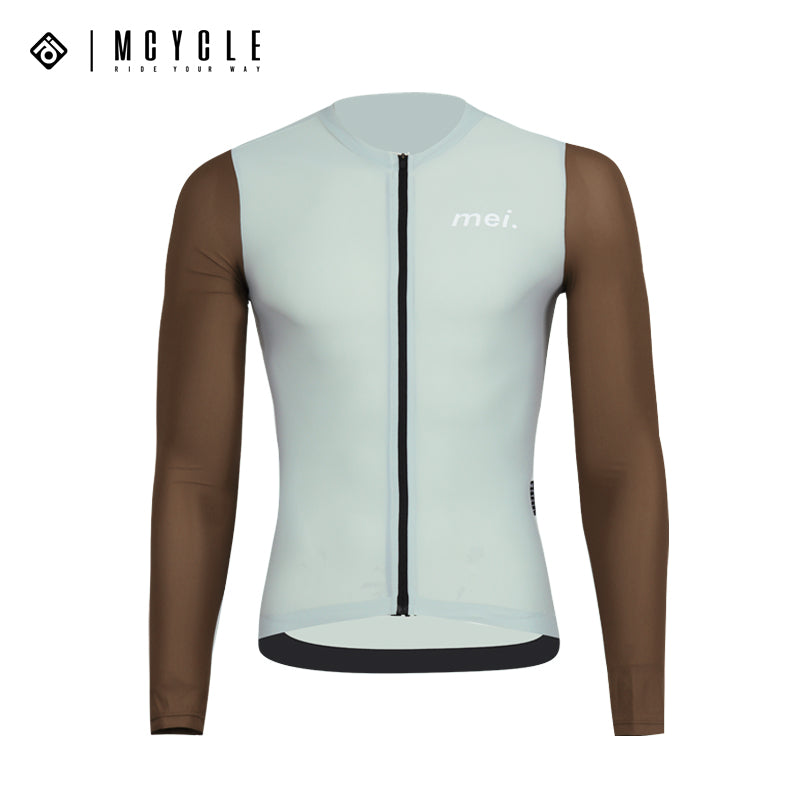 Load image into Gallery viewer, Mcycle Man Contrast Color Long Sleeve Cycling Jersey MY249