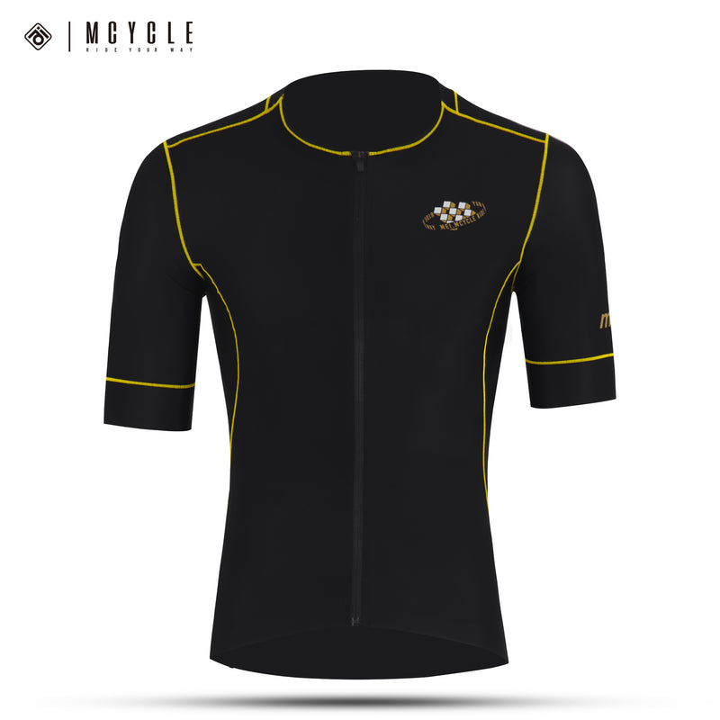 Load image into Gallery viewer, Mcycle Men's Pro Cycling Jersey Top Wear Black MY297