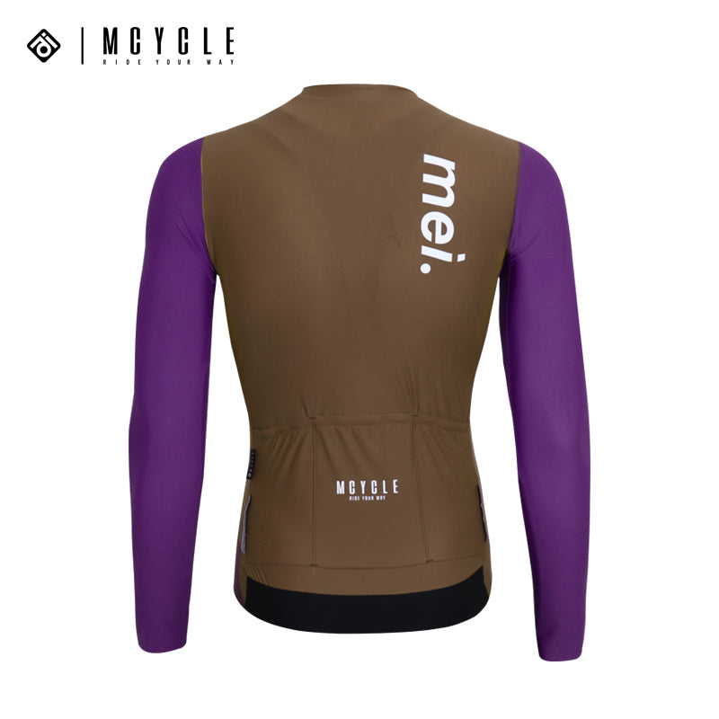 Load image into Gallery viewer, Mcycle Man Contrast Color Long Sleeve Cycling Jersey MY249