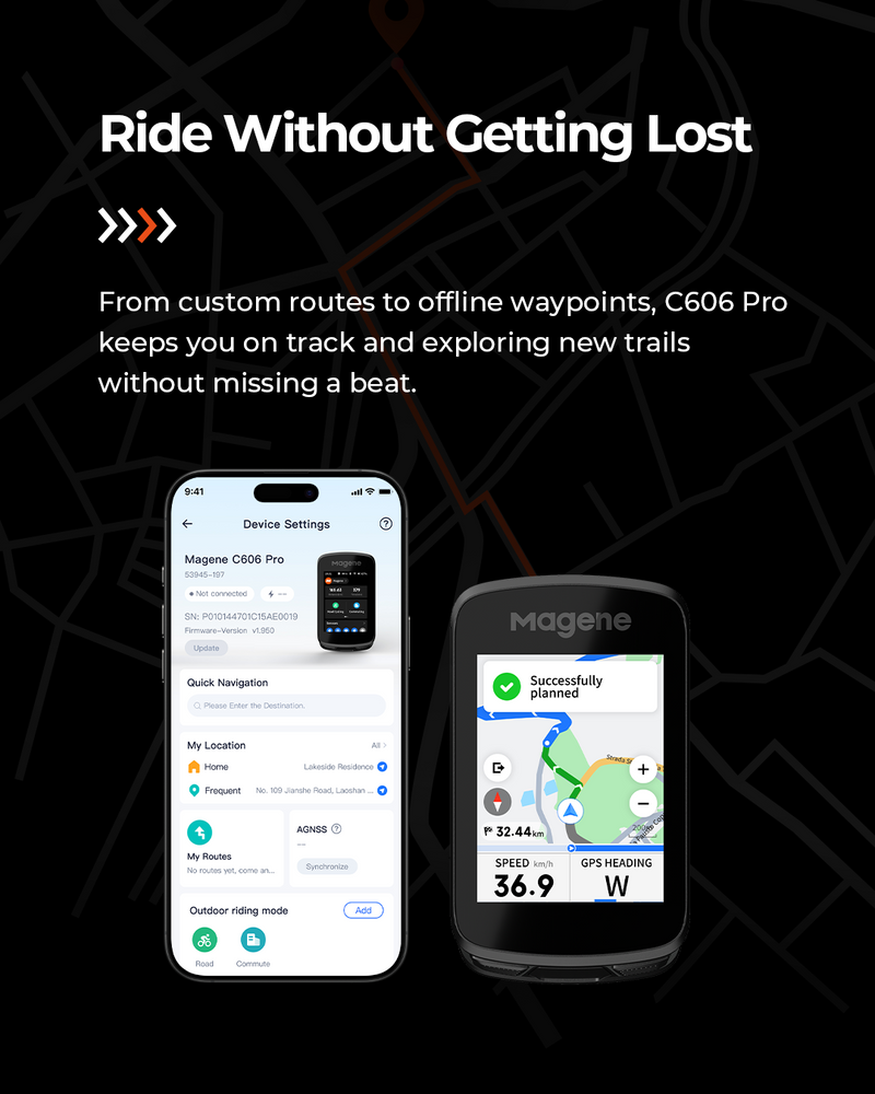Load image into Gallery viewer, Magene C606 Pro Smart GPS Bike Computer