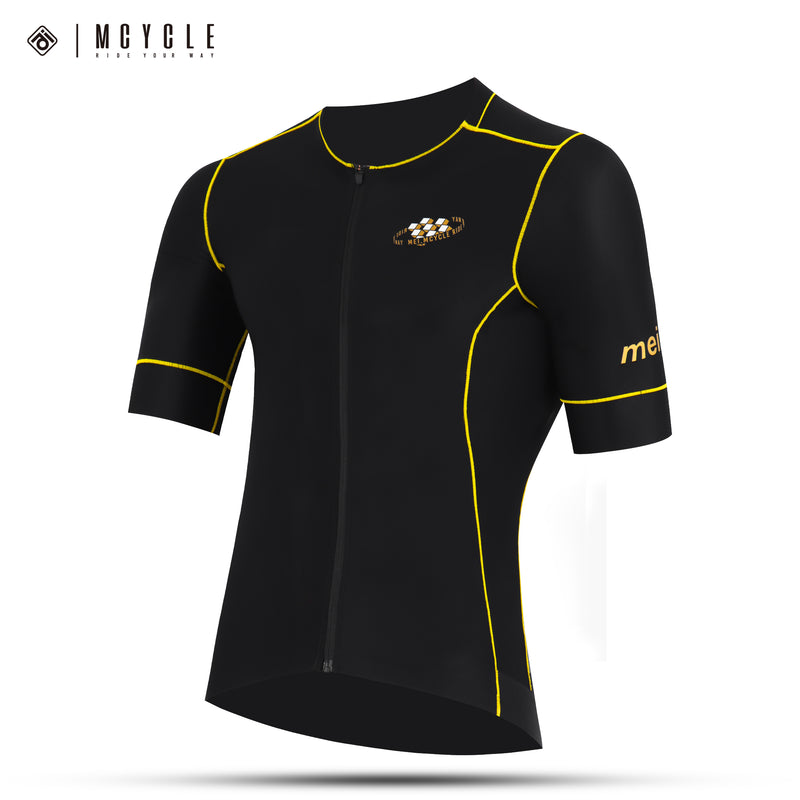Load image into Gallery viewer, Mcycle Men's Pro Cycling Jersey Top Wear Black MY297