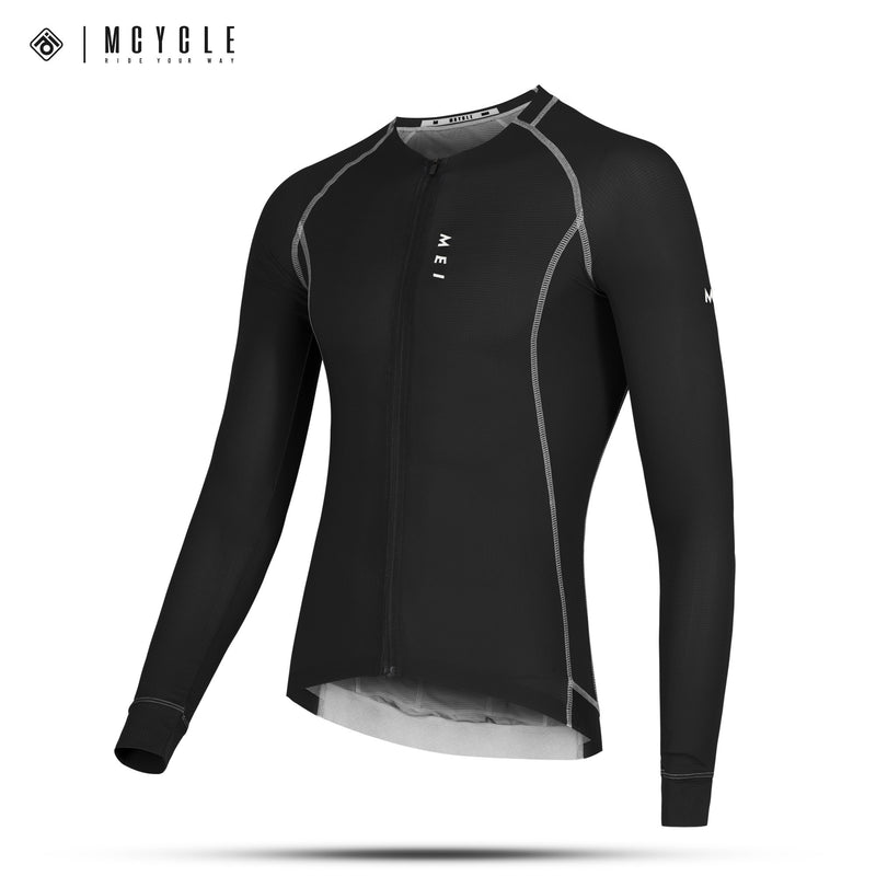 Load image into Gallery viewer, Mcycle Solid Color Pro Men's Long Sleeve Cycling Jersey MY341