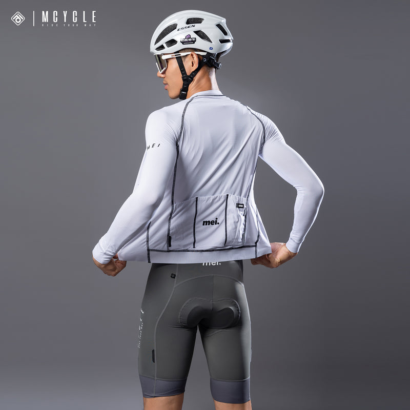 Load image into Gallery viewer, Mcycle Solid Color Pro Men's Long Sleeve Cycling Jersey MY341