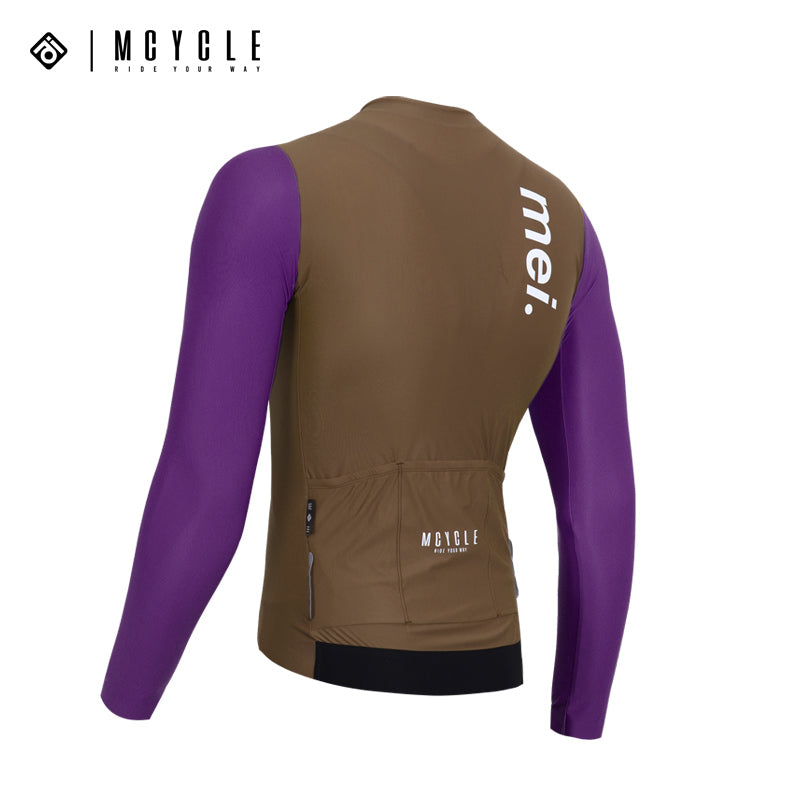 Load image into Gallery viewer, Mcycle Man Contrast Color Long Sleeve Cycling Jersey MY249