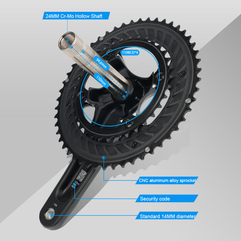 Load image into Gallery viewer, RIRO Racer R9 Alloy Crankset