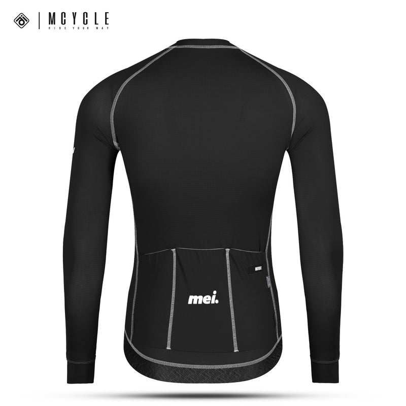 Load image into Gallery viewer, Mcycle Solid Color Pro Men's Long Sleeve Cycling Jersey MY341
