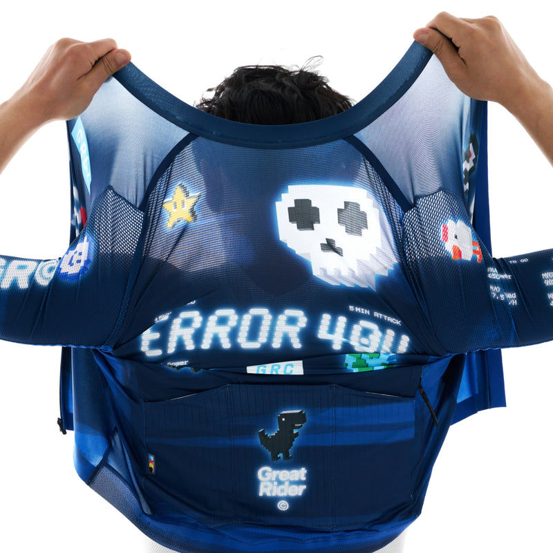 Load image into Gallery viewer, GRC Unisex Game Rider ERROR Technical Cycling Jersey 1457