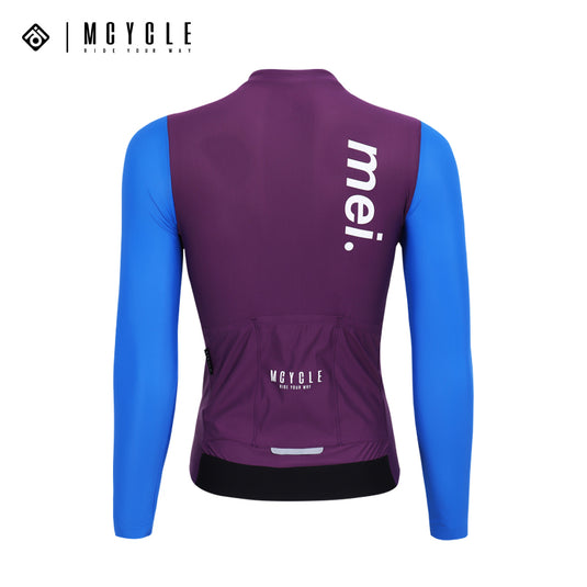 Mcycle Woman Contrast Sold Color Long Sleeve Cycling Jersey MY249W
