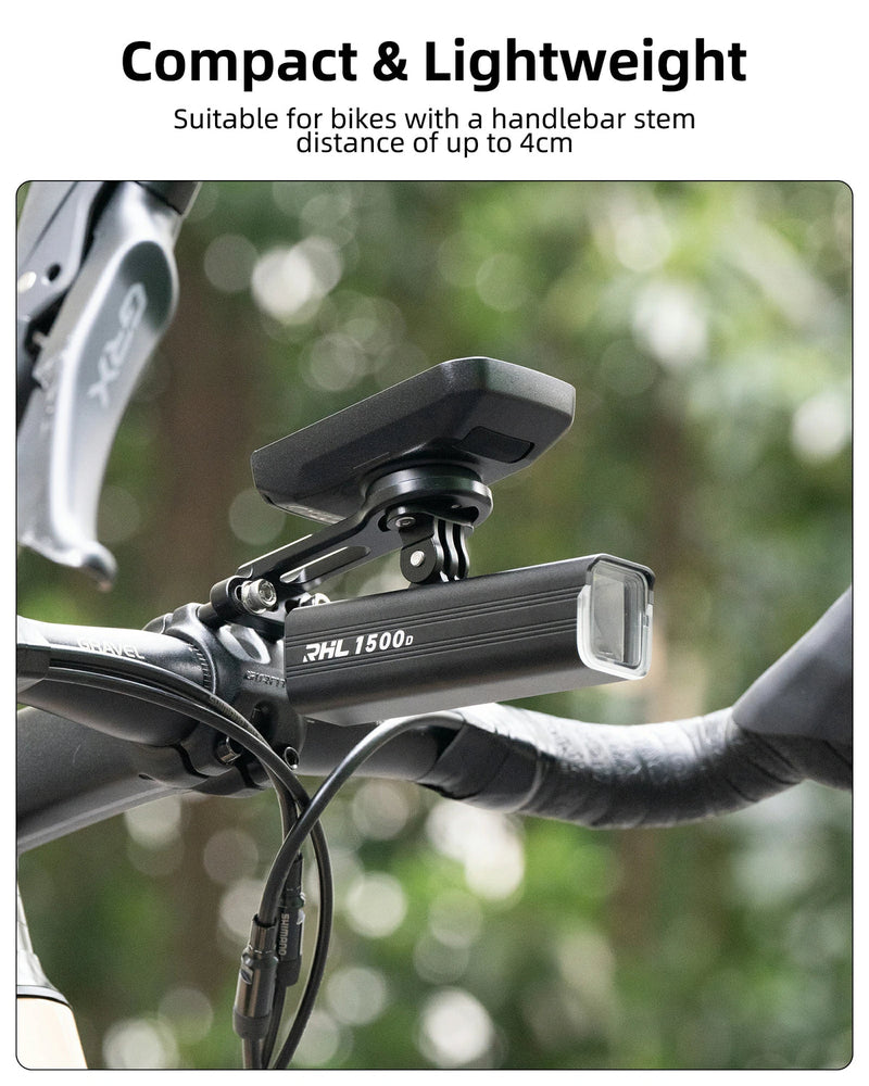 Load image into Gallery viewer, ROCKBROS Aluminum Bicycle Computer Mount For IGPSPORT Garmin Wahoo Magene Lightweight Bike Light Holder FK305