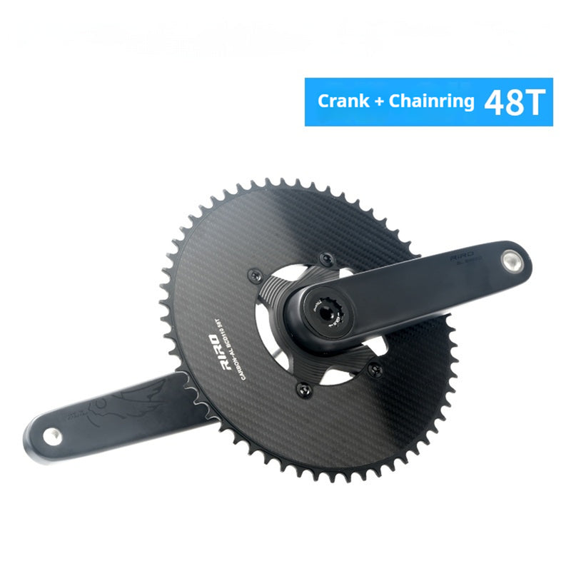 Load image into Gallery viewer, RIRO SL06 Carbon Fiber Crankset with TC4 Titanium 24mm Spindle 346g Compatible with all Shimano bottom bracket