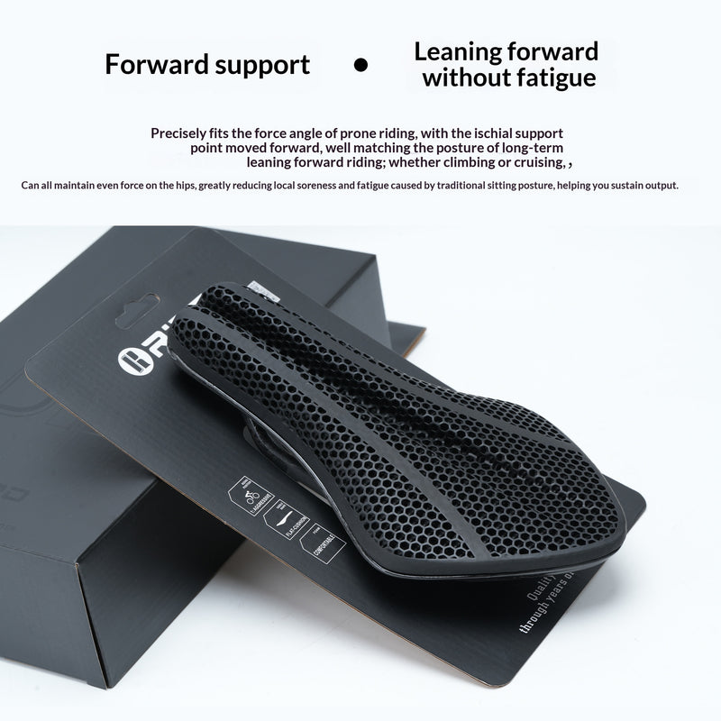 Load image into Gallery viewer, RIRO 3D Printed Carbon Fiber Triathlon TT Bicycle Saddle - Lightweight Hollow Matrix Pro Racing Seat