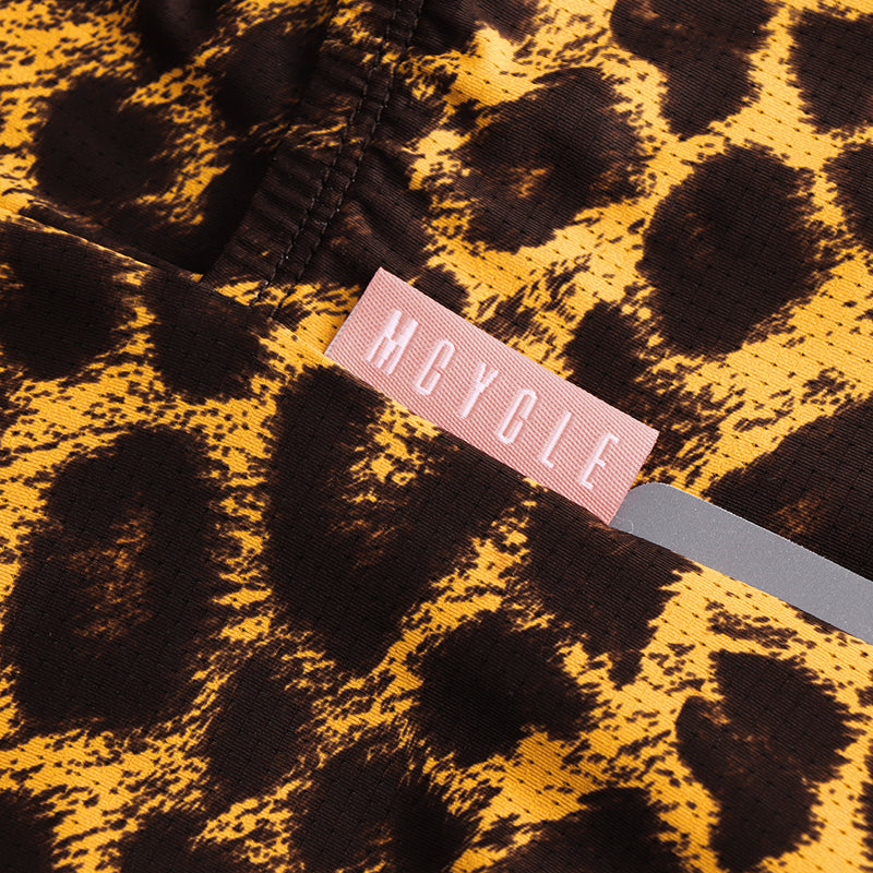 Load image into Gallery viewer, Mcycle Woman Leopard Print Long Sleeve Cycling Jersey MY262W