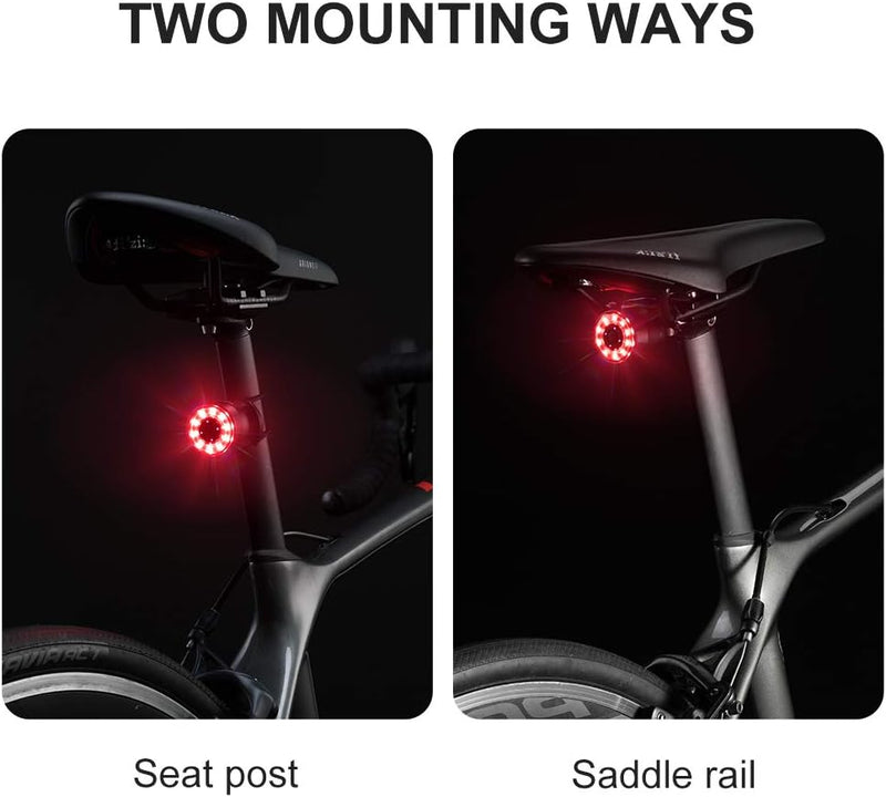 Load image into Gallery viewer, ROCKBROS Q1 Bike Tail Light Rear Bicycle Light Rechargeable