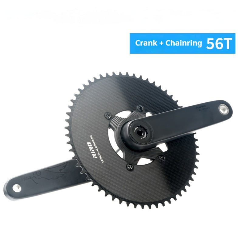 Load image into Gallery viewer, RIRO SL06 Carbon Fiber Crankset with TC4 Titanium 24mm Spindle 346g Compatible with all Shimano bottom bracket