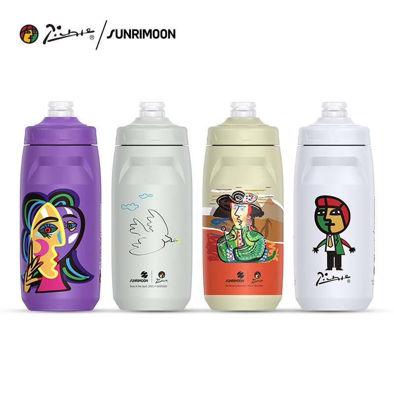 Load image into Gallery viewer, Sunrimoon × Picasso Cycling Water Bottles 620ml