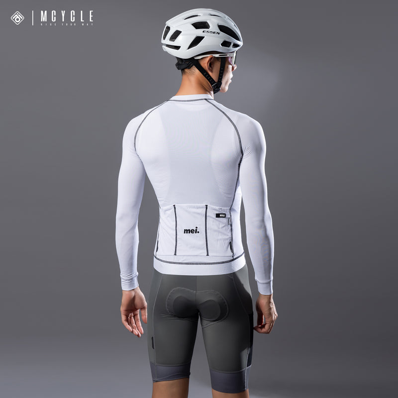 Load image into Gallery viewer, Mcycle Solid Color Pro Men's Long Sleeve Cycling Jersey MY341