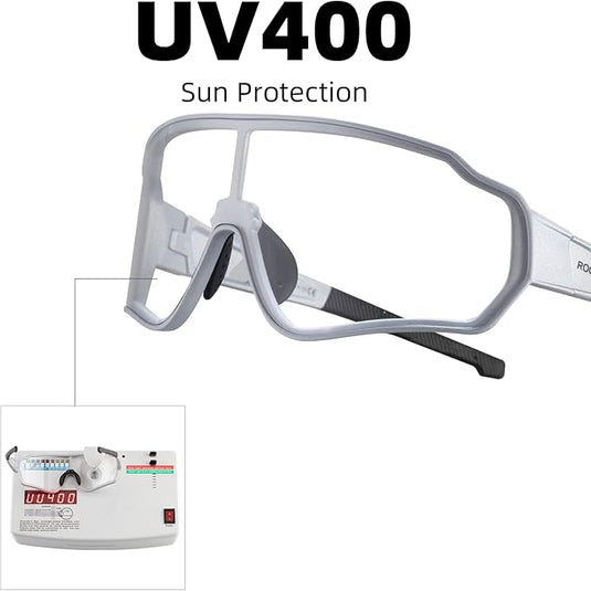ROCKBROS Bicycle Sunglasses Photochromic and Polarized Sports Cycling Eyewear 1016