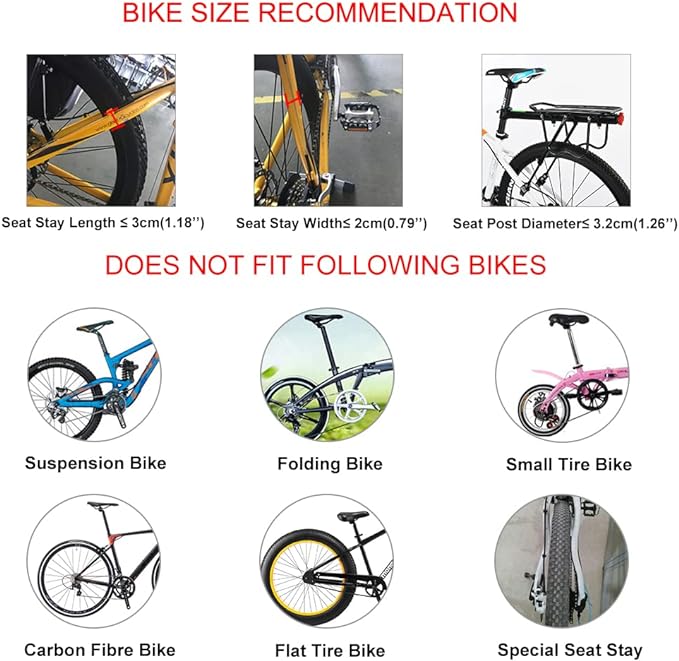 Load image into Gallery viewer, Rockbros Rear Bicycle Rack  Universal Adjustable Bike Carrier HJ10011