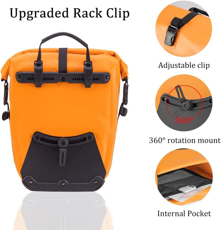 Load image into Gallery viewer, ROCKBROS Bike Pannier 27L Bicycle Rear Seat Carrier Waterproof Bag AS002