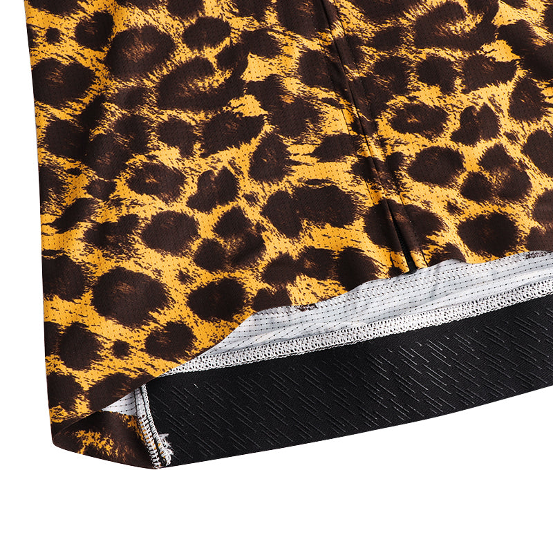 Load image into Gallery viewer, Mcycle Woman Leopard Print Long Sleeve Cycling Jersey MY262W