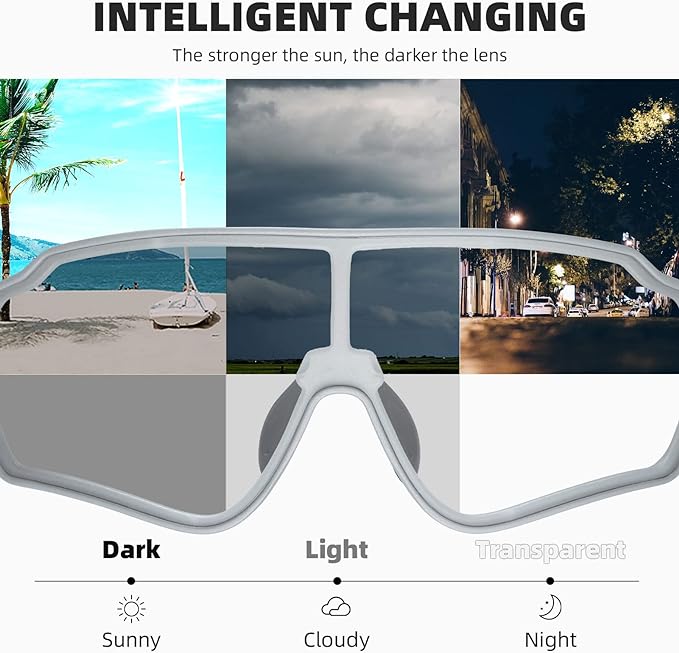 Load image into Gallery viewer, ROCKBROS Bicycle Sunglasses Photochromic and Polarized Sports Cycling Eyewear 1016