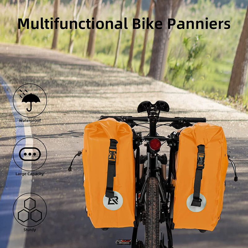 Load image into Gallery viewer, ROCKBROS Bike Pannier 27L Bicycle Rear Seat Carrier Waterproof Bag AS002