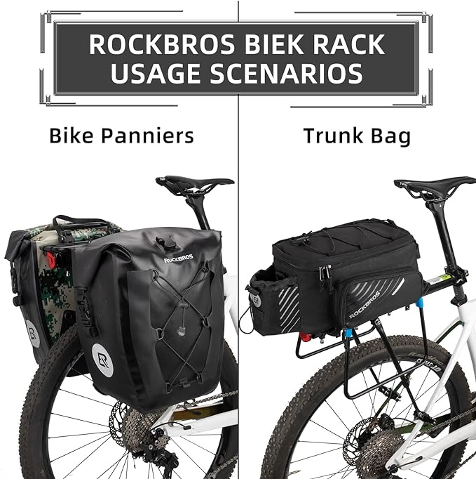 Load image into Gallery viewer, Rockbros Rear Bicycle Rack  Universal Adjustable Bike Carrier HJ10011