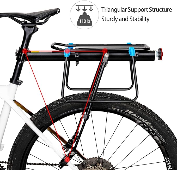 Load image into Gallery viewer, Rockbros Rear Bicycle Rack  Universal Adjustable Bike Carrier HJ10011