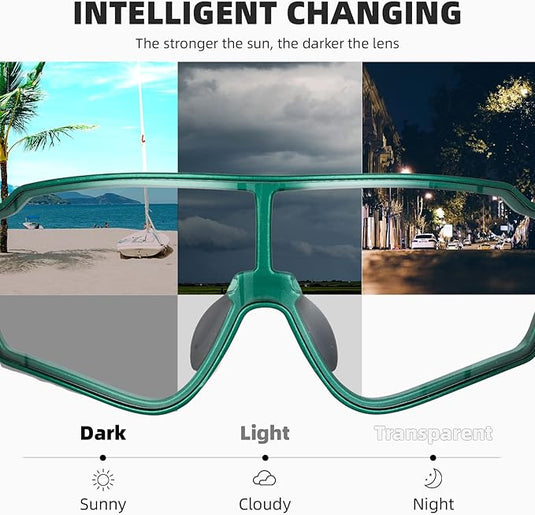 ROCKBROS Bicycle Sunglasses Photochromic and Polarized Sports Cycling Eyewear 1016