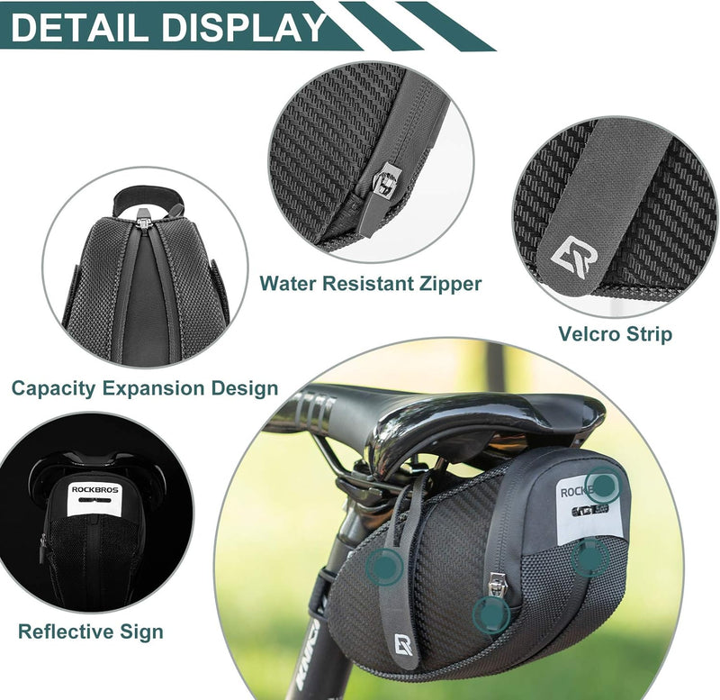Load image into Gallery viewer, ROCKBROS Bicycle Back Seat Saddle Tail Bags Waterproof Frame Bag B74