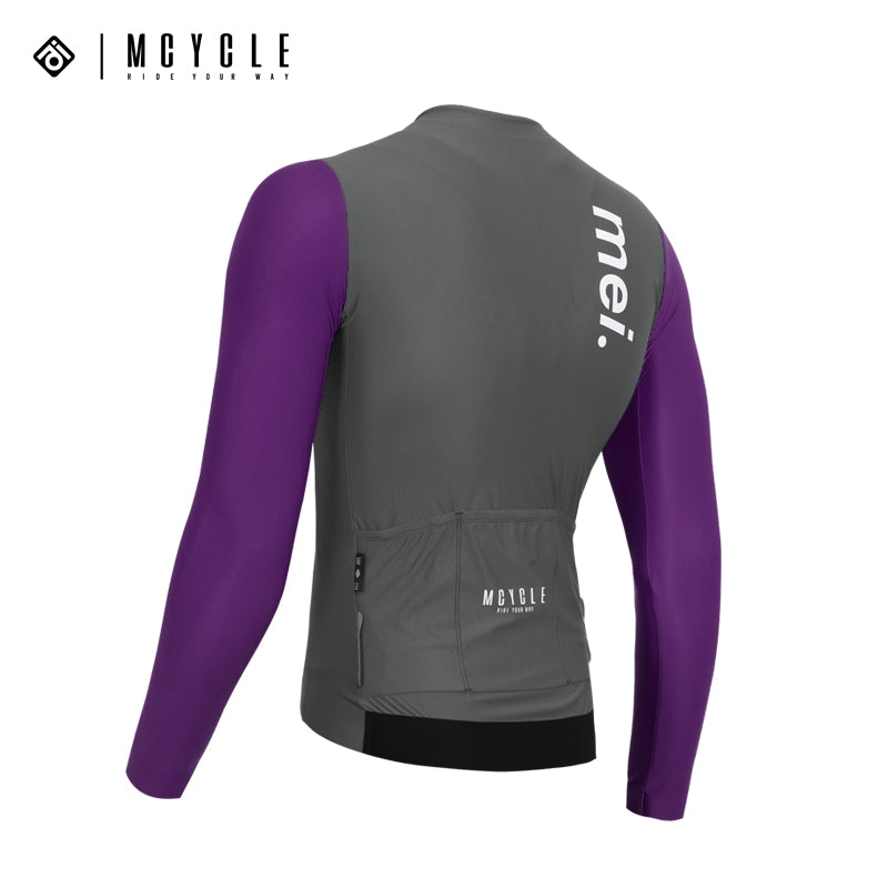 Load image into Gallery viewer, Mcycle Man Contrast Color Long Sleeve Cycling Jersey MY249