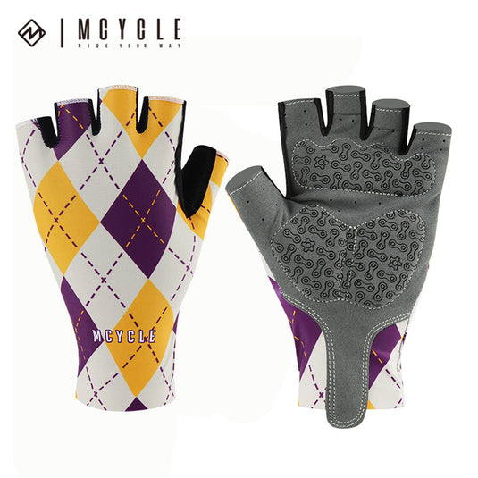 Mcycle Cycling Gloves Short Finger Half Finger Gloves with Lycra Fabric  MS011