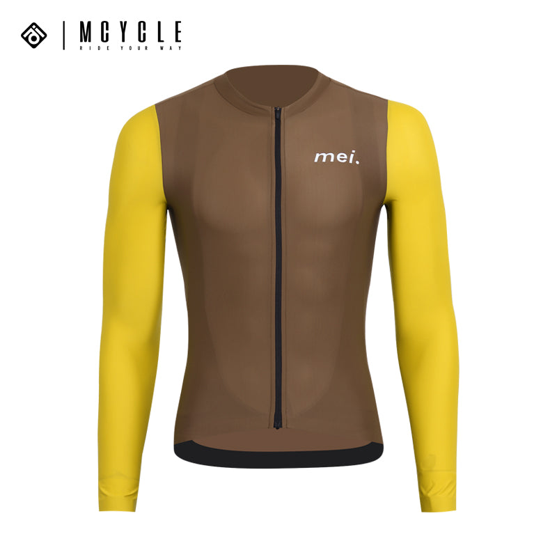Load image into Gallery viewer, Mcycle Man Contrast Color Long Sleeve Cycling Jersey MY249