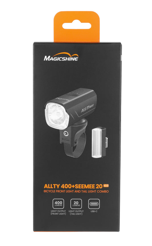 MagicShine Allty 400 Bicycle Front Light + Seemee 20 Tail Light Combo