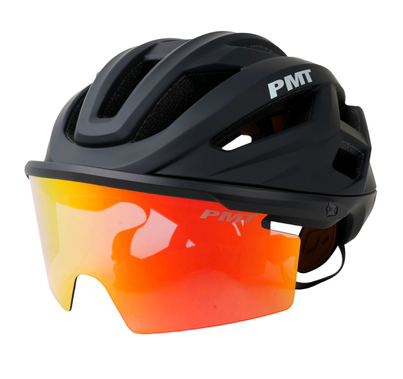 Load image into Gallery viewer, PMT Meedo 3 Cycling Helmet with Magnetic REVO Sunglasses