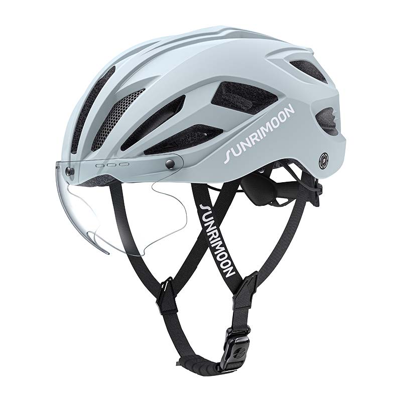 Load image into Gallery viewer, Sunrimoon Cycling Helmet with Photochromic Sunglasses and 3D Grid S79