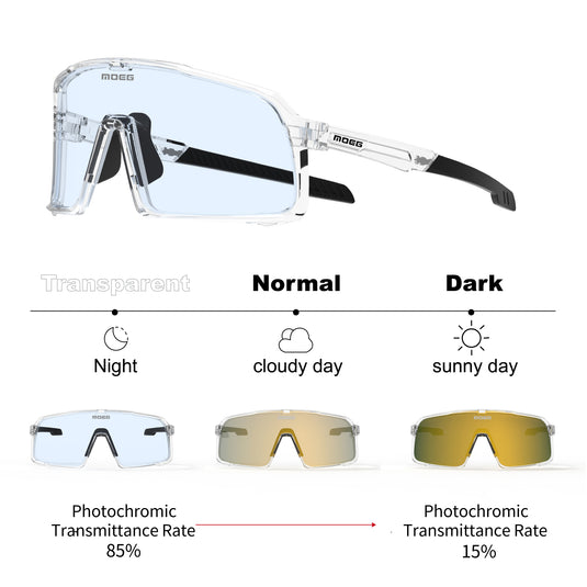 MOEG Cycling Sunglasses Photochromic Lens MO9160B